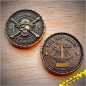 Preview: Piratemania Germany 2025 Geocoin LE Edition "Golddublone"