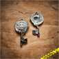 Preview: Steampunk Key Geocoin - 1 Coin wahlweise Edition "Antik Gold" / "Antik Silber" / Antik Kupfer"