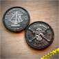 Preview: Piratemania Germany 2025 Geocoin XLE Edition "Schwarzer Achter"