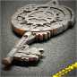 Preview: Steampunk Key Geocoin - 4er Komplettset incl. XLE "Shiny Nickel"