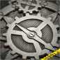 Preview: Steampunk Key Geocoin - 1 Coin wahlweise Edition "Antik Gold" / "Antik Silber" / Antik Kupfer"