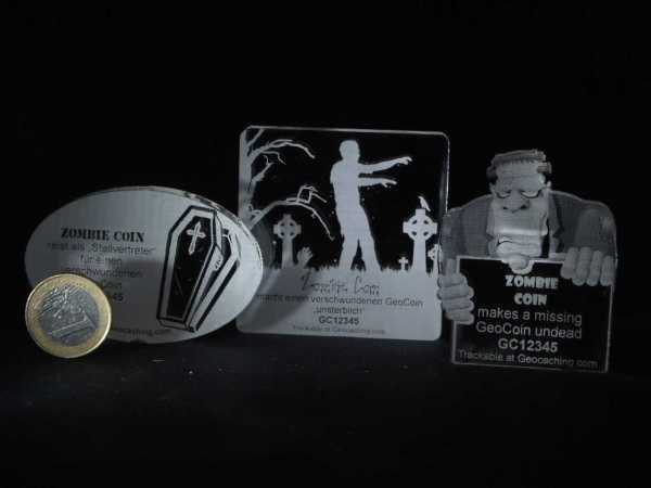 Lost Geocoin "3er Set Zombie Coins" Grösse L