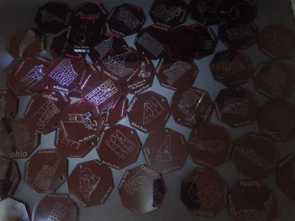 50 Stück GeoToken "USA Collection"
