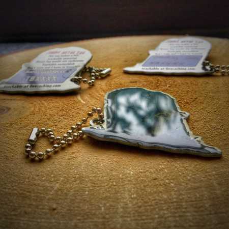 True Metal Tag "Zombie Tag" - als Ersatz für verschwundene Geocoins / Trackables