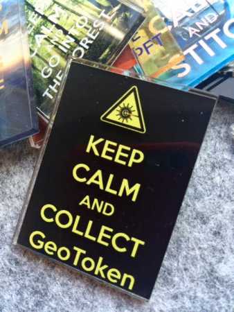 Sonderpreis 30 GeoToken "keep calm" mit 1 Tracking-Code in "bunt"