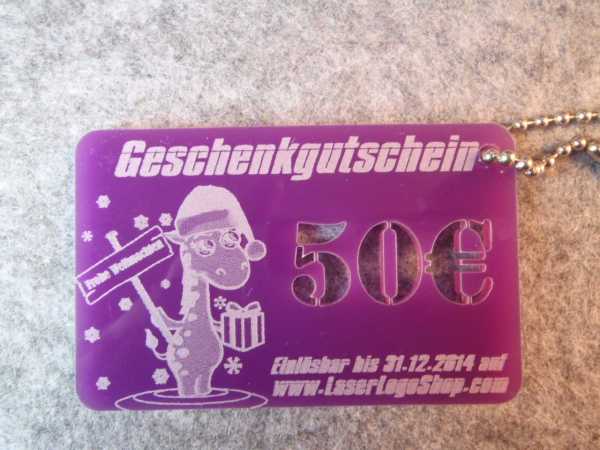 50¤ Purple GutscheinCard - Xmas Ed. GEOrgina