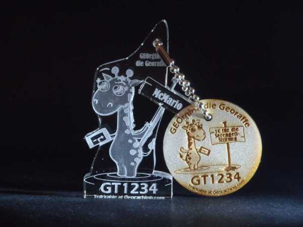 GEOrgina die Georaffe - RE I. - Regular Edition mit Wood Coin