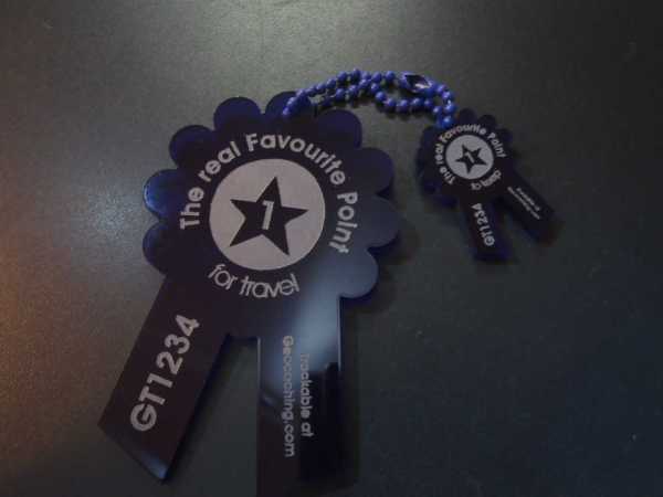 Set of 3 - "The real Favourite Point" - trackable on Geocaching.com