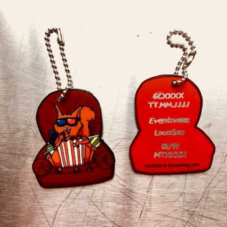 "GIFF MetalTag - Kinosessel Sammy" 1 trackbarer MetalTag