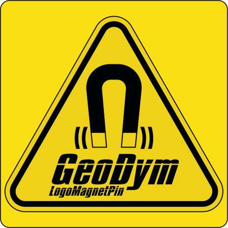 GeoDym - Dein LogoMagnetPin - 100 Stück