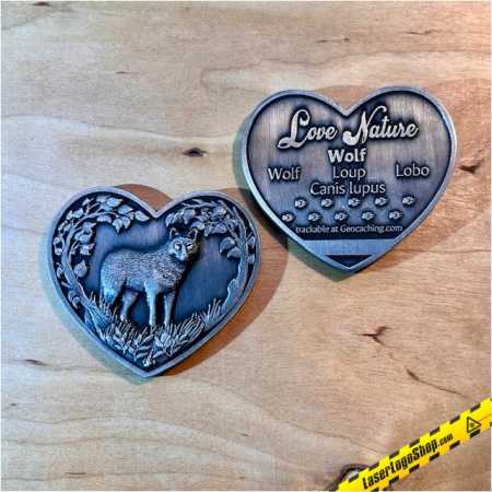 Love Nature Geocoin - Edition #03 "Wolf"