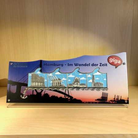 GIGA Hamburg - 4er Display Eventcoin Motiv "Köhlbrandbrücke"