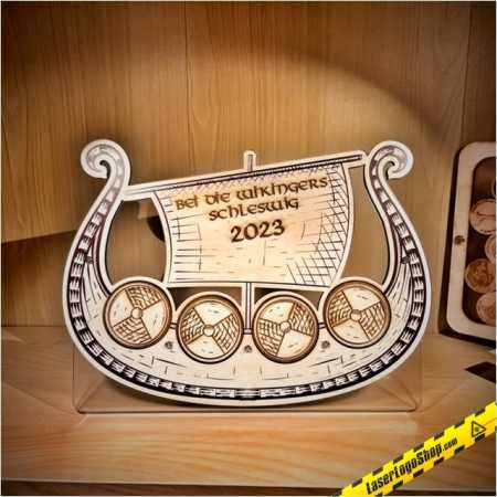 Display für die Event-Geocoins "Bei die Wikingers!"