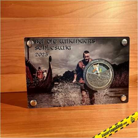 Einzel Display für die Event-Geocoin "Bei die Wikingers!"