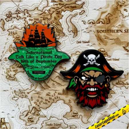 "Talk like a Pirate" Geocoin - Edition "Sean Irish"