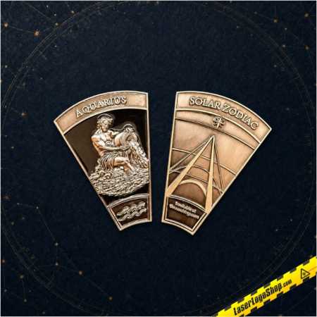 Solar Zodiac Coin Serie - "Aquarius - Wassermann"