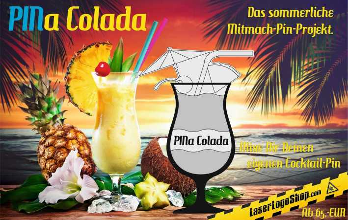 PINa Colada - Das MetalPin Mitmachprojekt - 50 Stück
