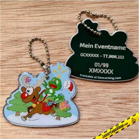 "Xmas MetalTag" - 1 individueller, trackbarer MetalTag