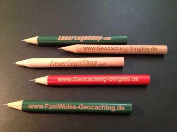 100 Geocaching Bleistifte - individuell graviert
