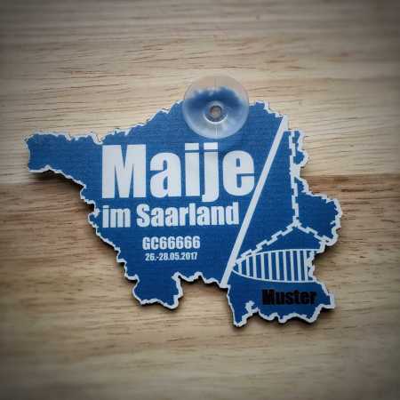 Saugnapfschild - "Maije im Saarland 2017"