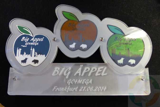 GeoCoinCollector - 3er/ 4er "Big Äppel - schlicht" der GCC zum MEGA