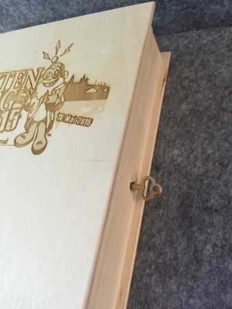 GIGA Mainz "Gutenberg Event Coins" Holz-Buchschatulle