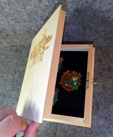 GIGA Mainz "Gutenberg Event Coins" Holz-Buchschatulle