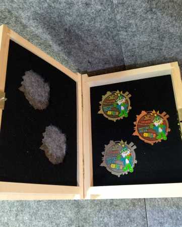 GIGA Mainz "Gutenberg Event Coins" Holz-Buchschatulle