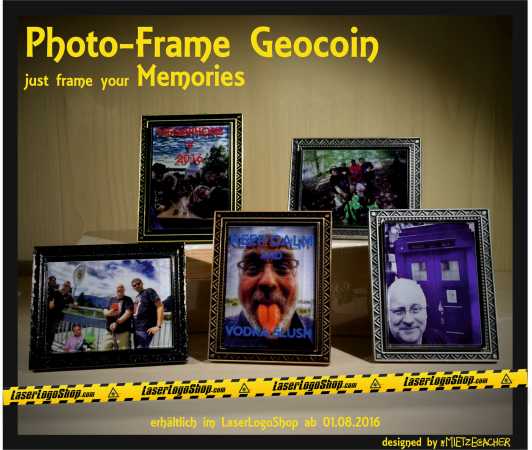 "The Photo-Frame Geocoin" - Just frame your memories - without GeoToken