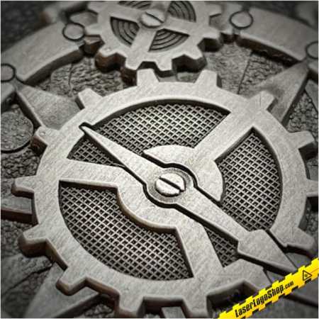 Steampunk Key Geocoin - 1 Coin wahlweise Edition "Antik Gold" / "Antik Silber" / Antik Kupfer"