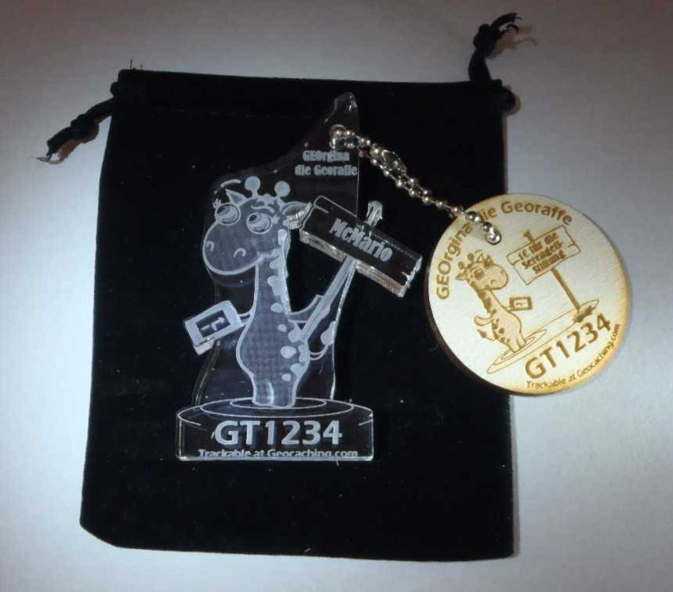 GEOrgina die Georaffe - RE I. - Regular Edition mit Wood Coin