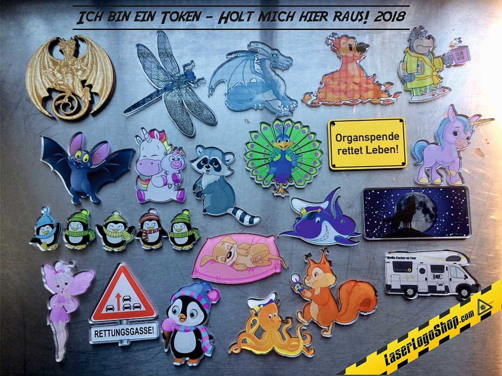 Dschungel 2018 - 20 non-Trackable GeoToken + 1 TMT - "Complete Limited Collectors Edition"