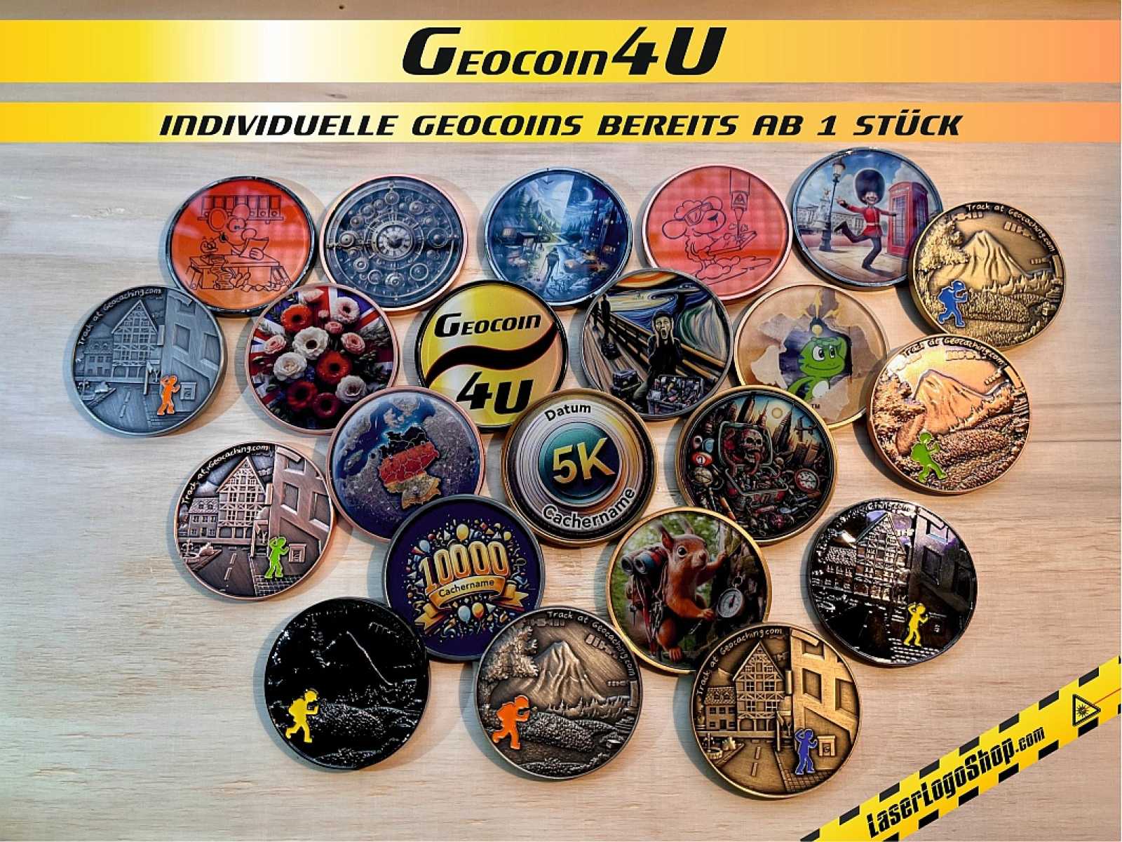 Geocoin4U - Individuelle gestaltete Geocoin ab 1 Stück