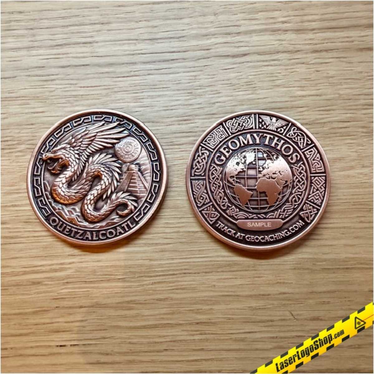 GeoMythos Geocoin - Edition 08/12 "Quetzalcoatl"