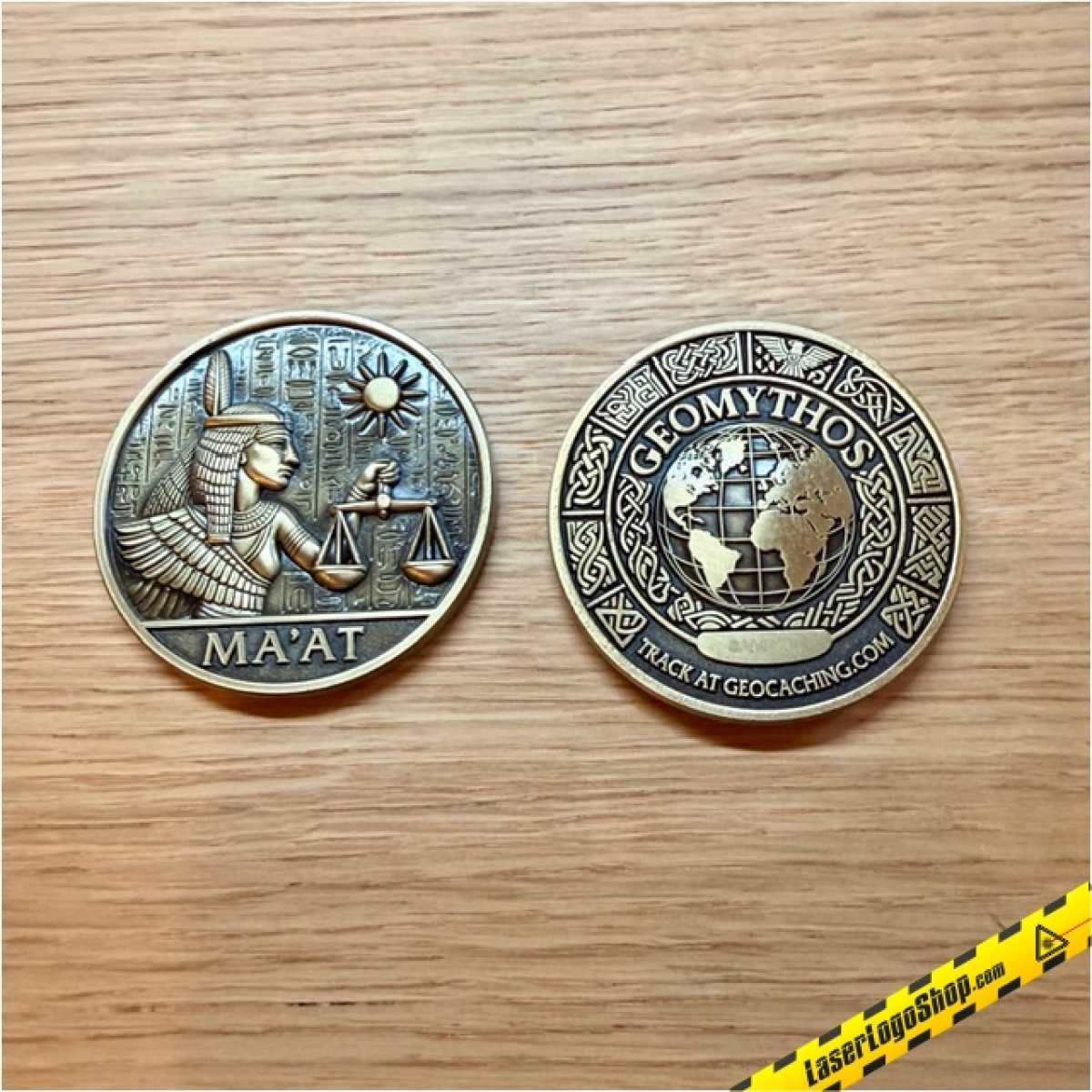 GeoMythos Geocoin - Edition 10/12 "Ma'At"