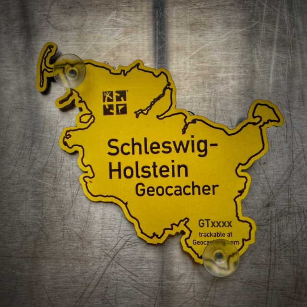 Saugnapfschild - "Cacher's Homezone" Bundesländer