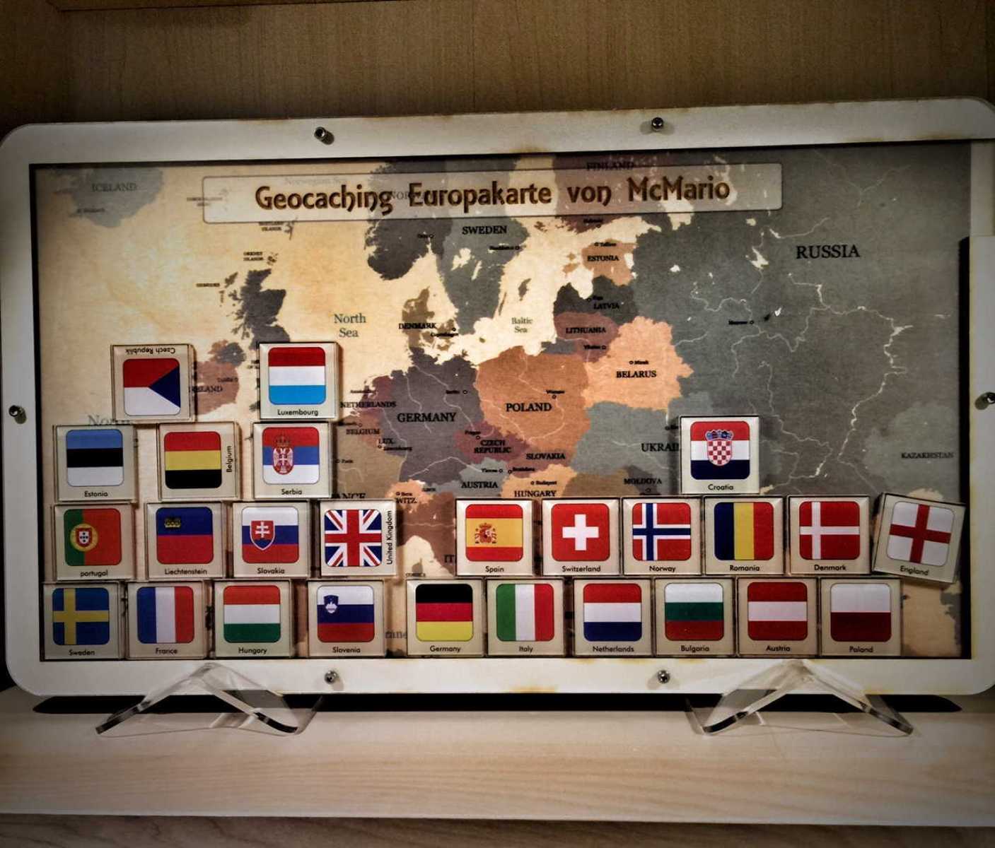 Die grosse "Geocaching-Europakarte"