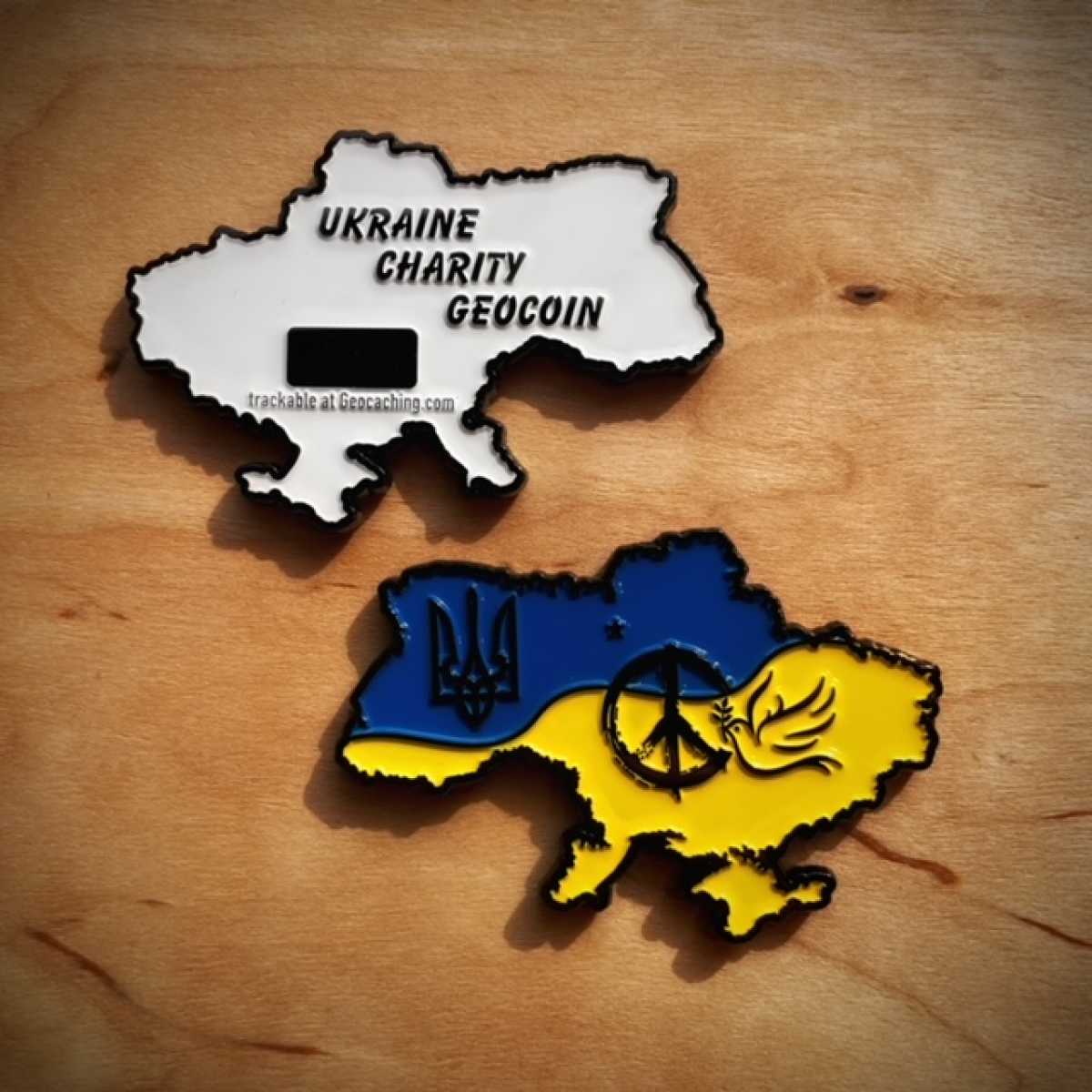 "Ukraine Charity Geocoin" - 10,- EUR Spendenanteil