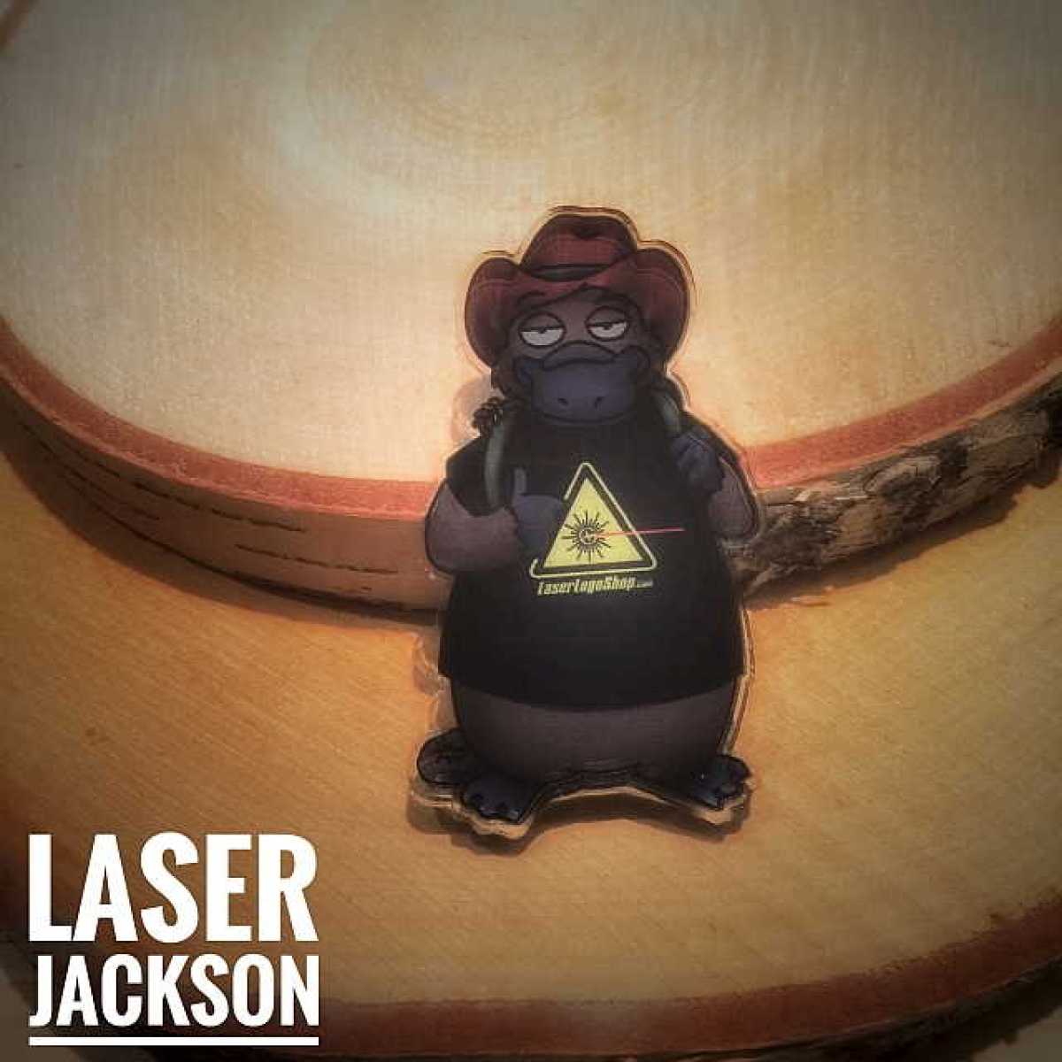 "Laser Jackson" - Das Maskottchen des LaserLogoShop