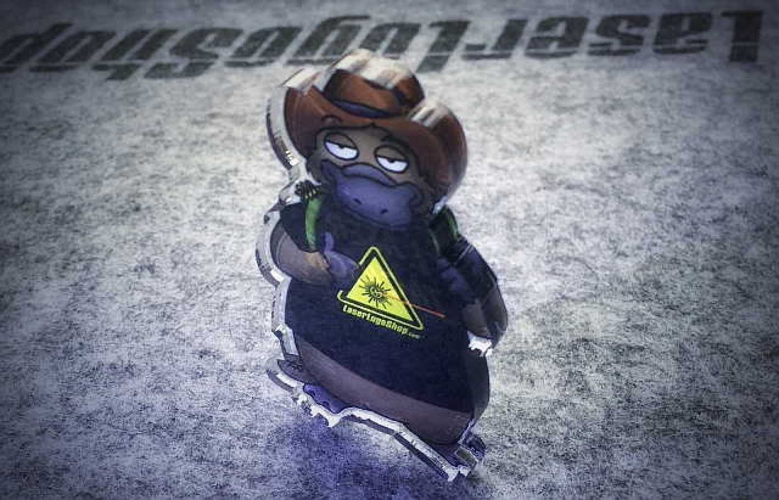 "Laser Jackson" - Das Maskottchen des LaserLogoShop