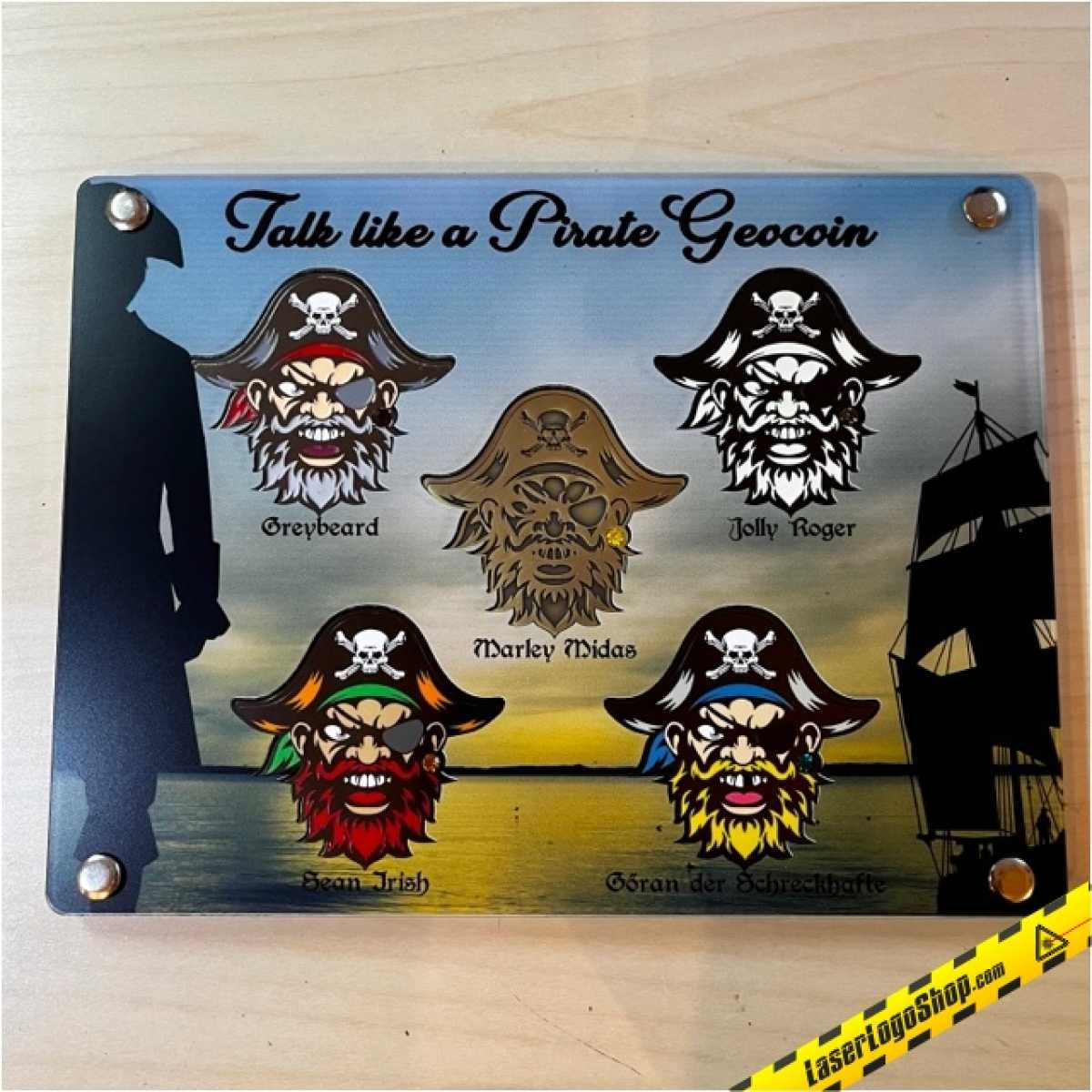"Talk like a Pirate" Geocoin - Edition "Greybeard"