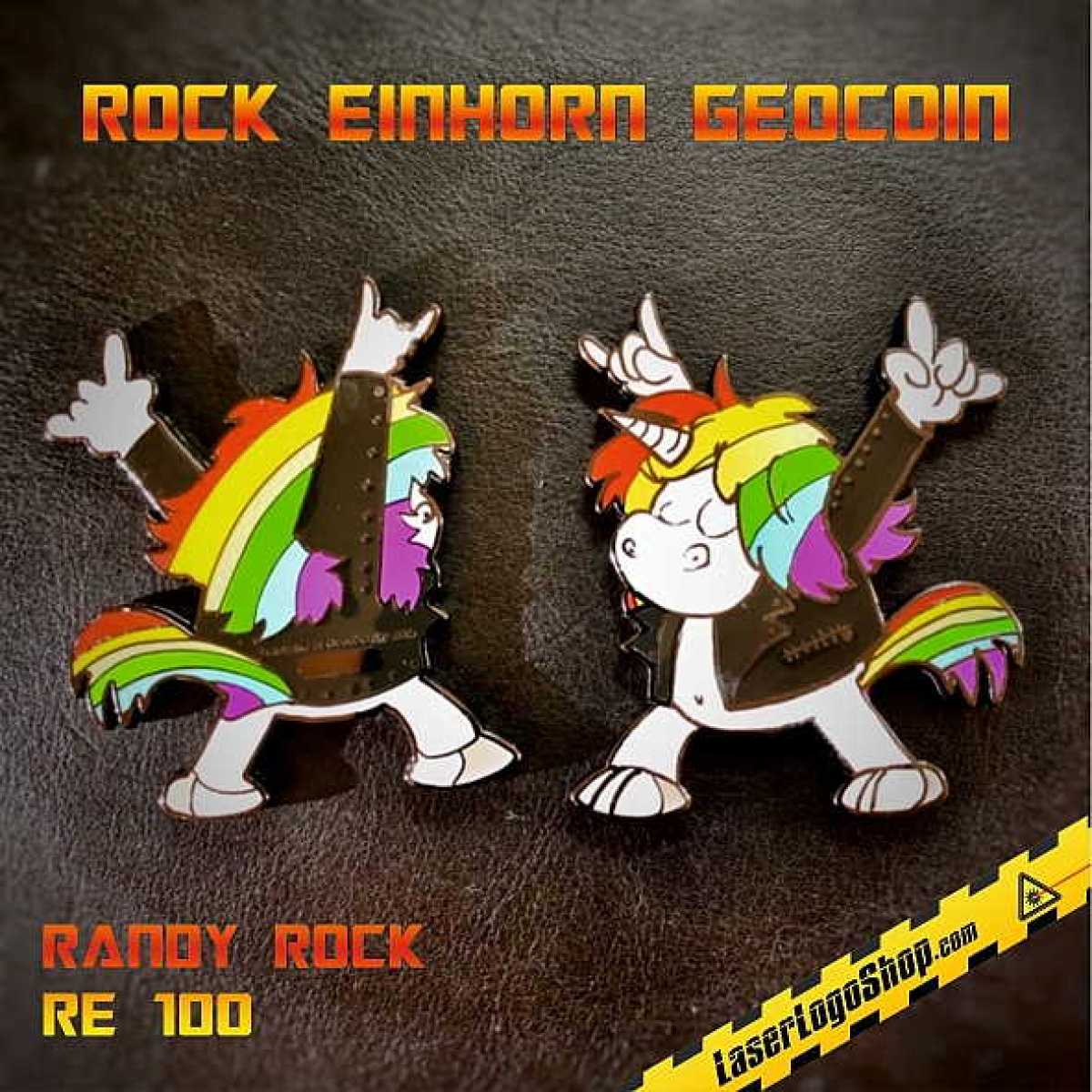 Rock Einhorn Geocoin "Randy Rock" RE 100