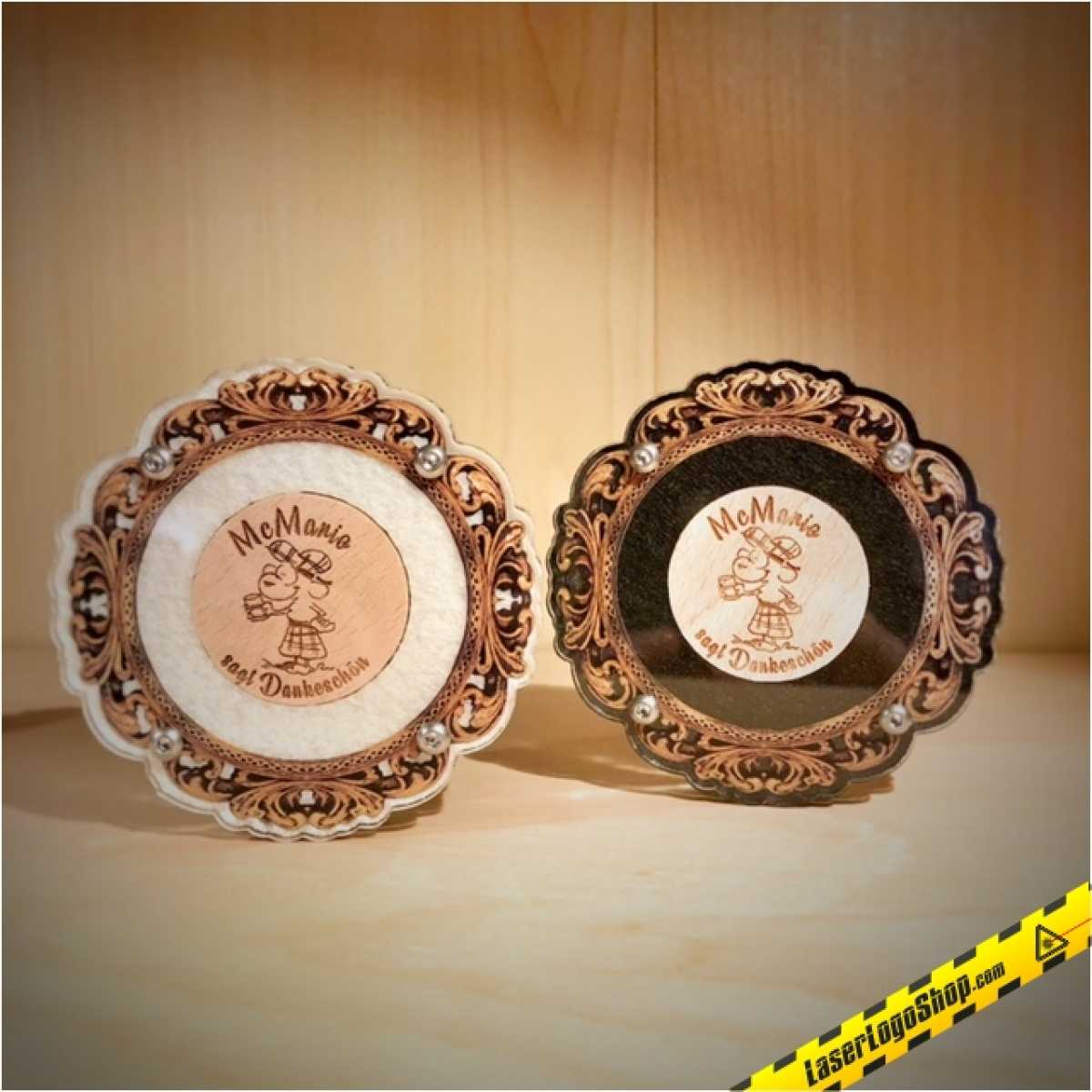 Woodcoin Geschenk-Display für einen einzelnen Woodie
