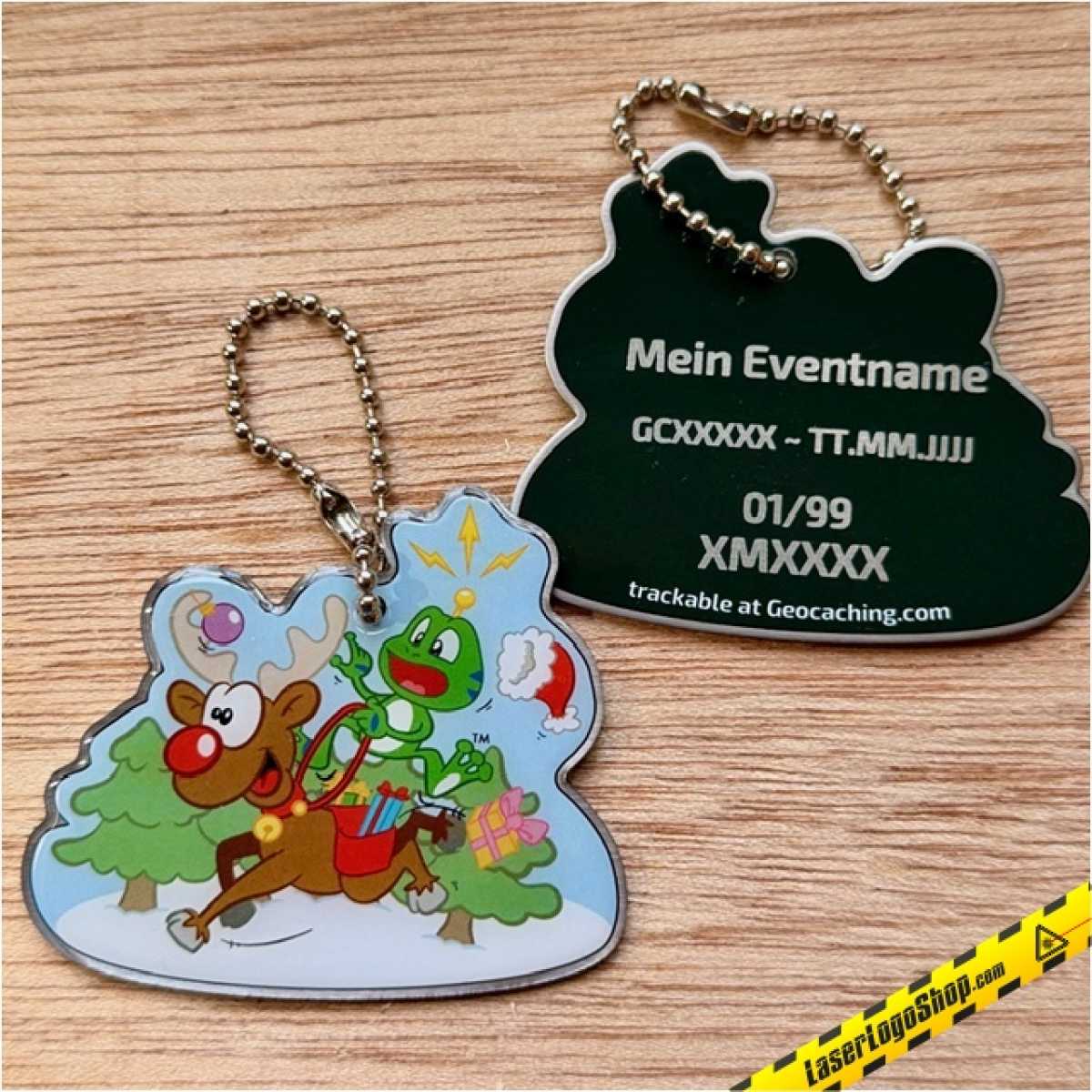 "Xmas MetalTag" - 1 individueller, trackbarer MetalTag