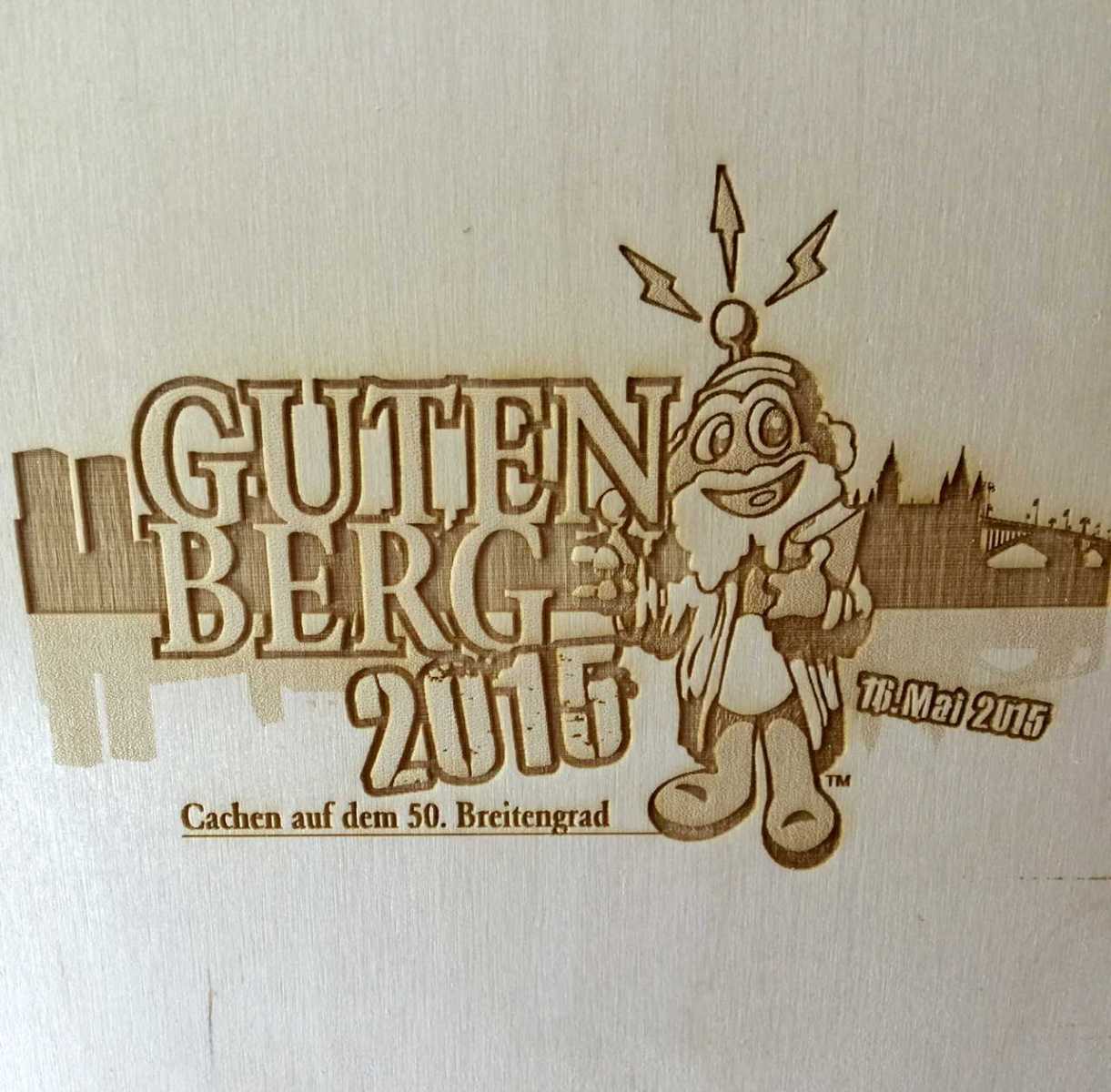 GIGA Mainz "Gutenberg Event Coins" Holz-Buchschatulle
