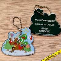 "Xmas MetalTag" - 1 individueller, trackbarer MetalTag
